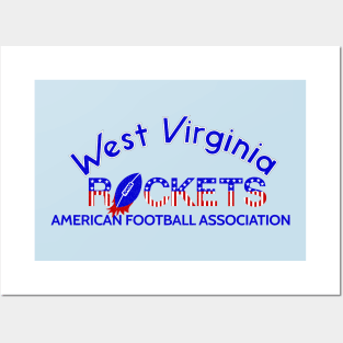 Retro West Virginia Rockets Football 1977 Posters and Art